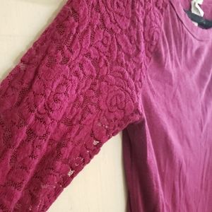 Women's lace sleeve Shirt